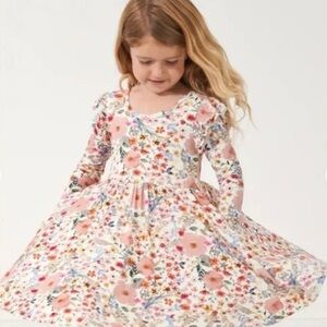 Little Sleepies Mauve Meadow Flutter Twirl Dress